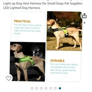 Light up Dog Harness